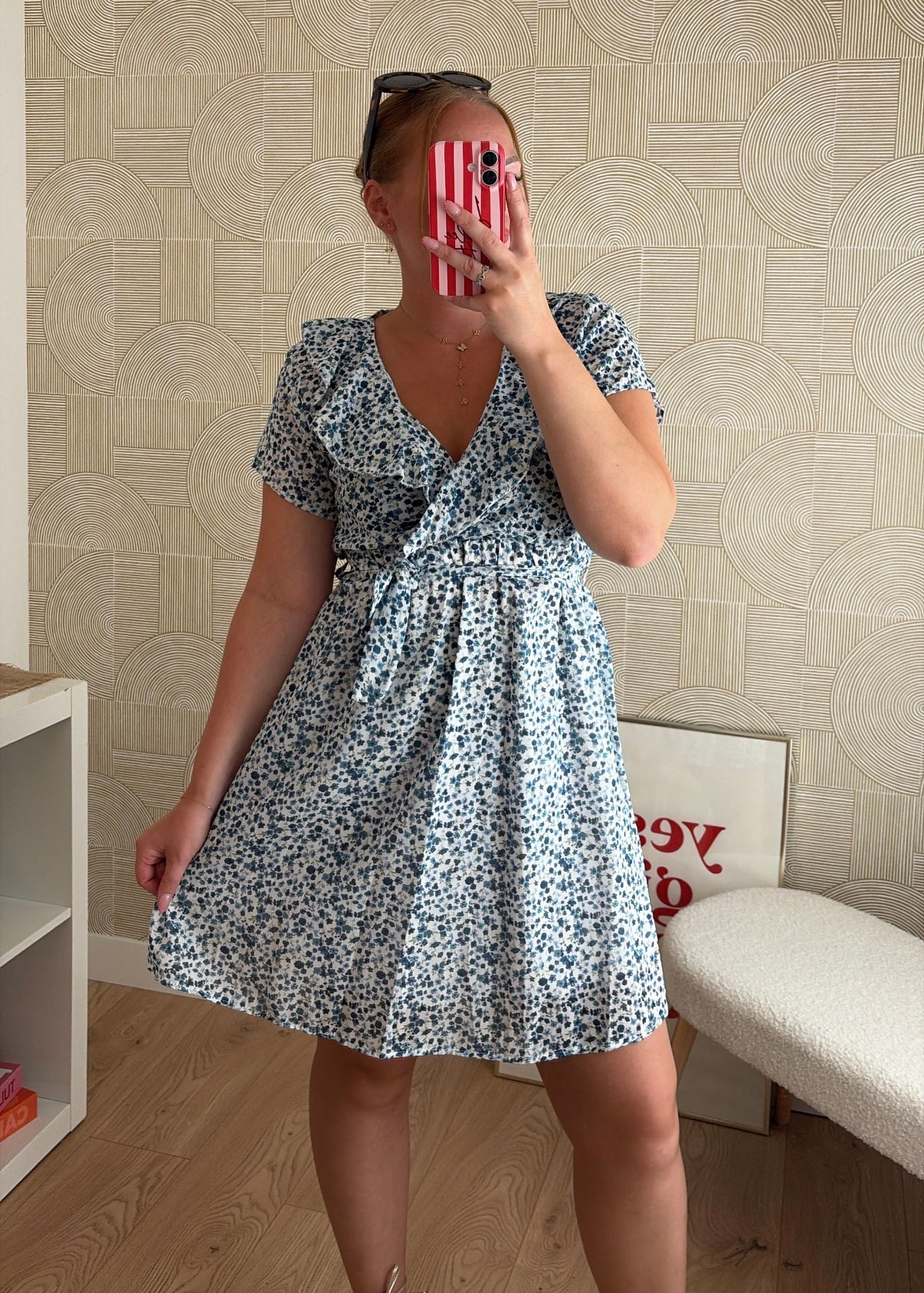 Robe courte navy - SHAIA