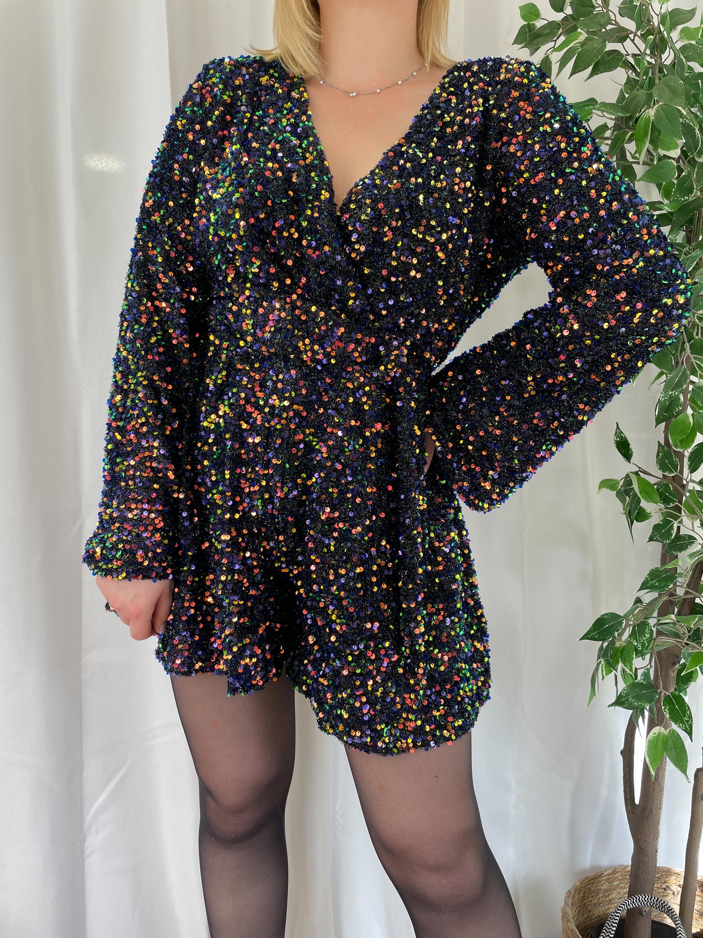 Combi-short multi couleur à sequins DIANA