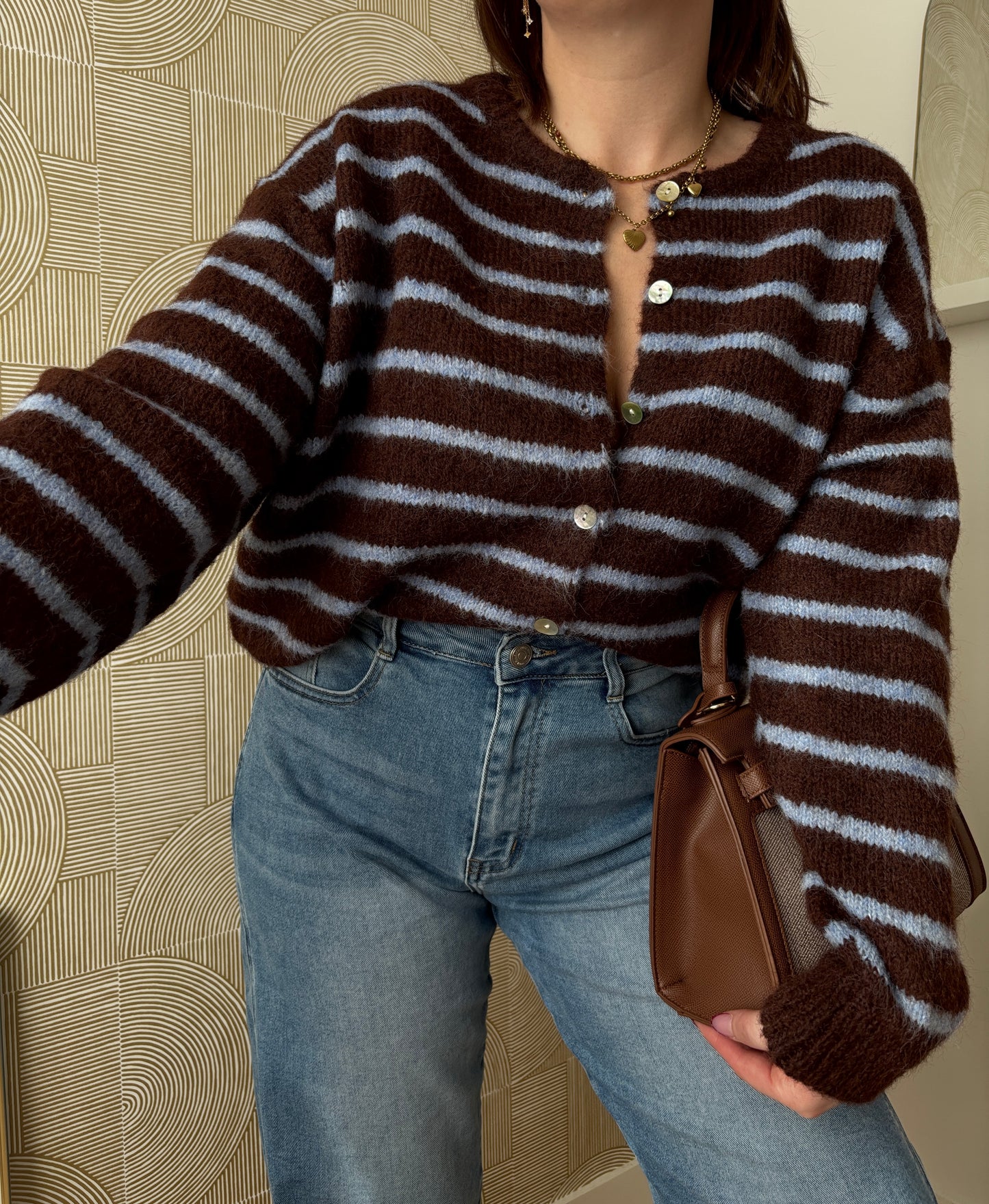 Gilet rayé bleu - MOON