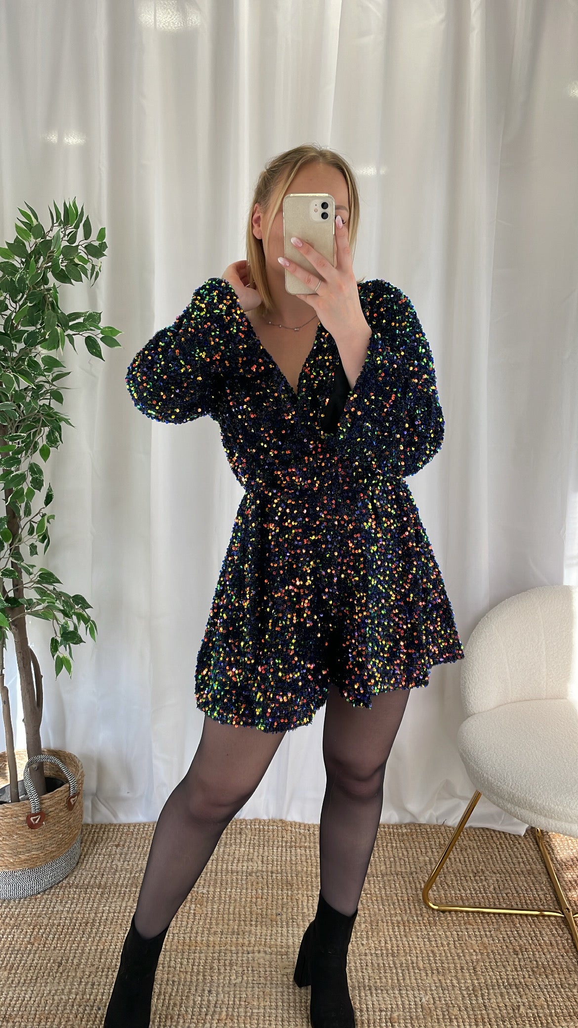 Combi-short multi couleur à sequins DIANA