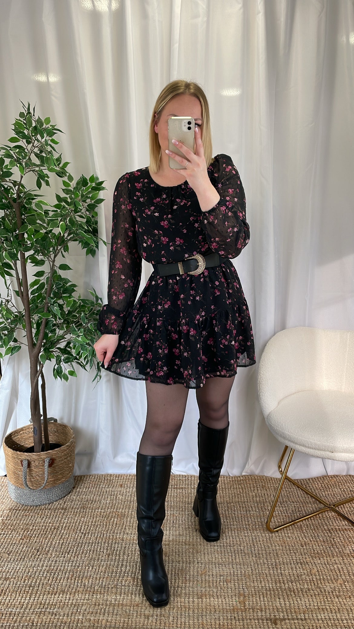 Robe à petites fleurs LEANA