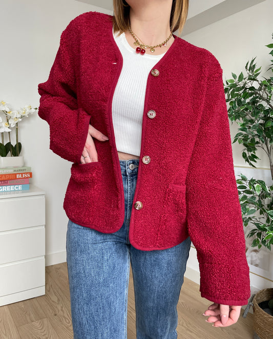 Cardigan bordeaux FALONE