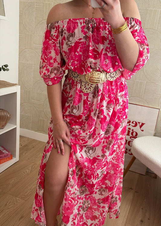 Robe longue rose - HAWA