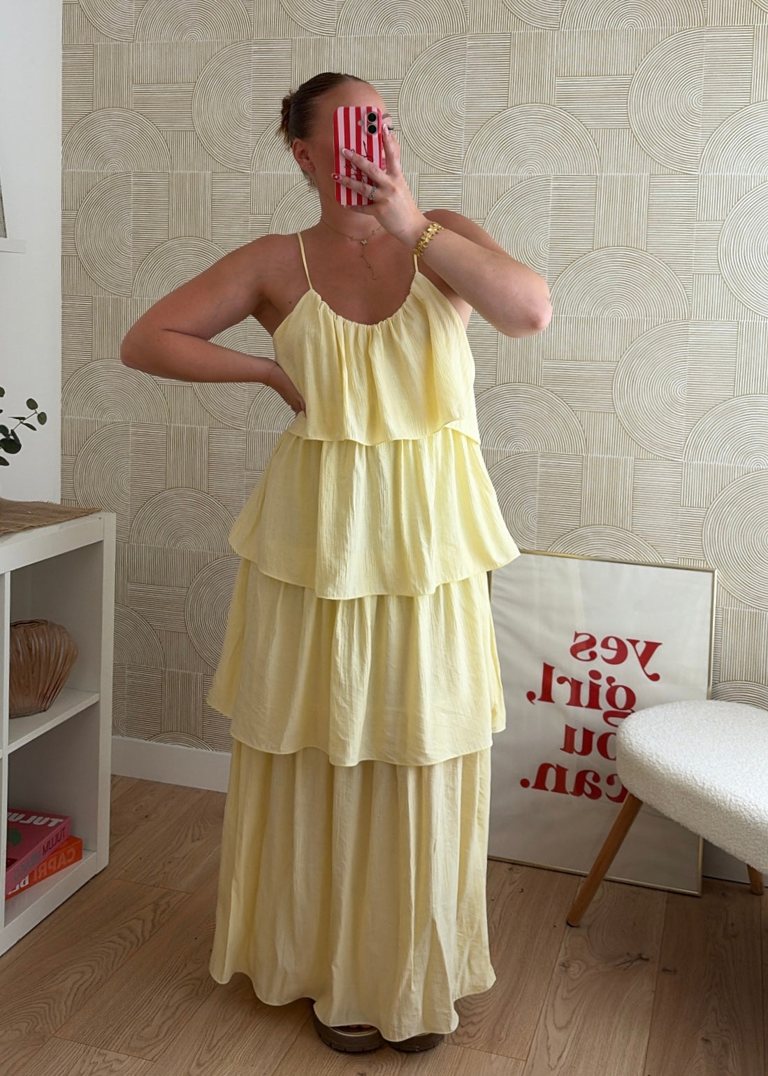 Robe longue jaune - ZOÉ