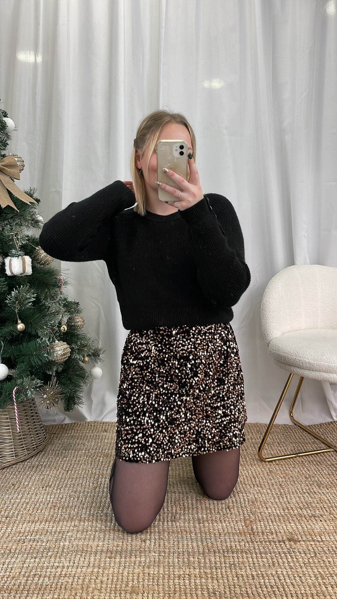 Jupe à sequins INDRA