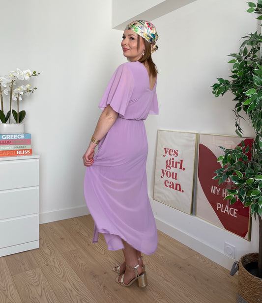 Robe longue parme KARLIA