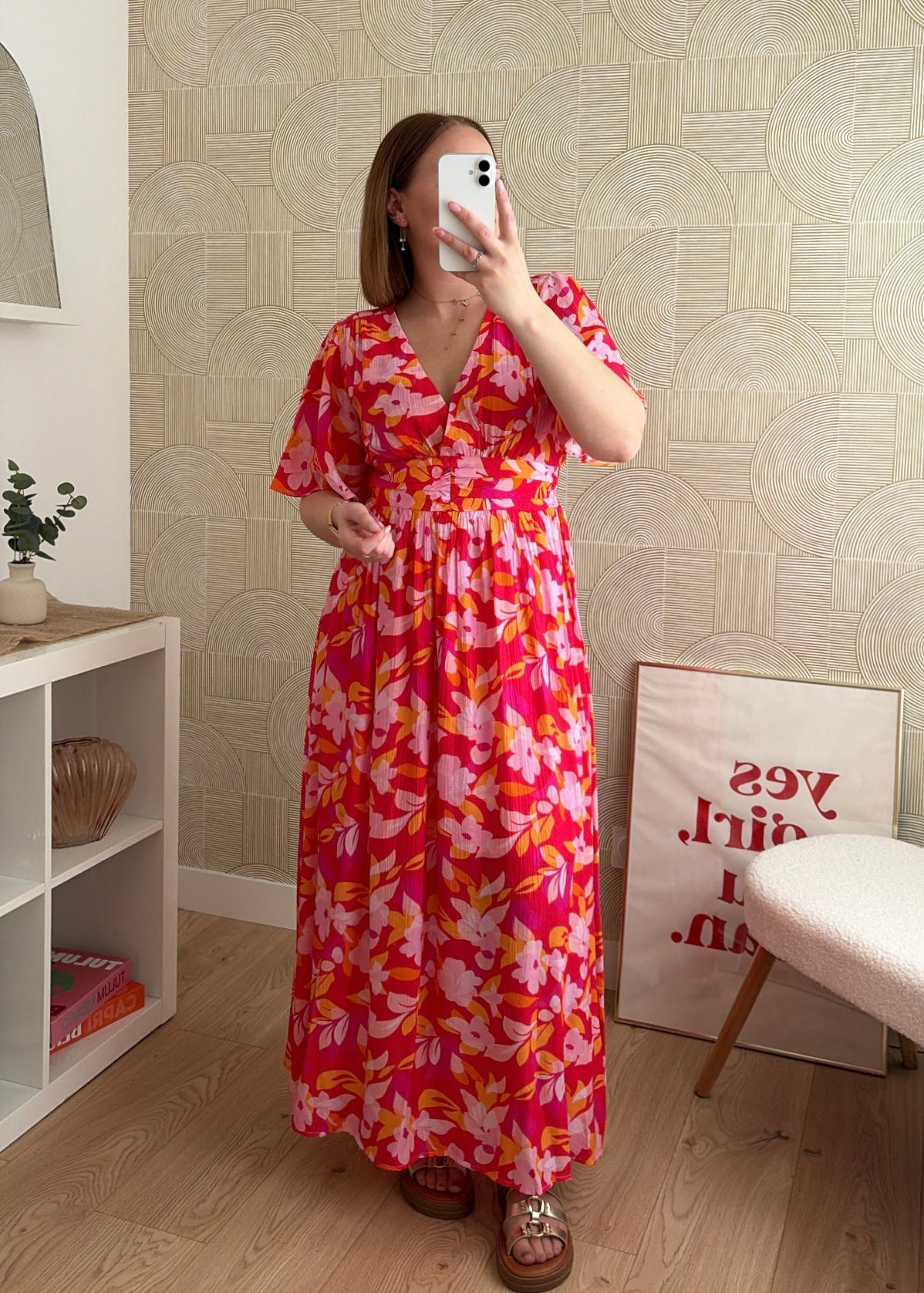 Robe longue fuchsia - BLOOM