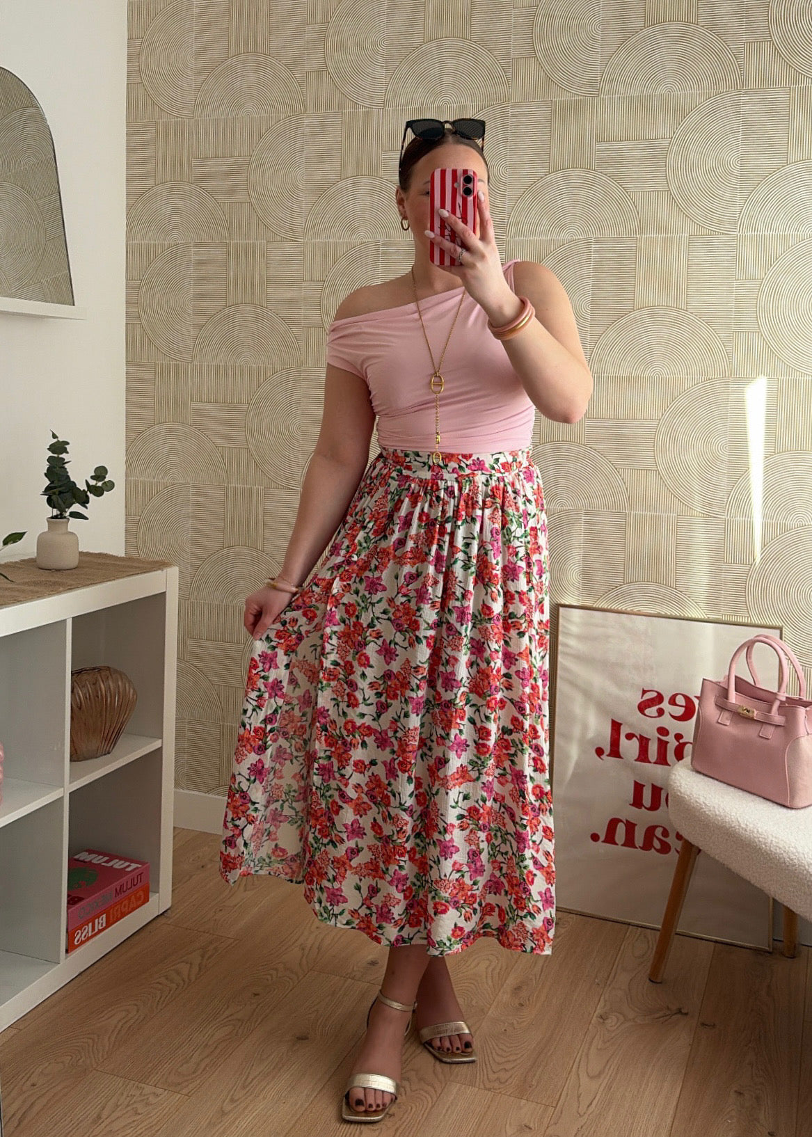 Jupe longue à fleurs - ISA