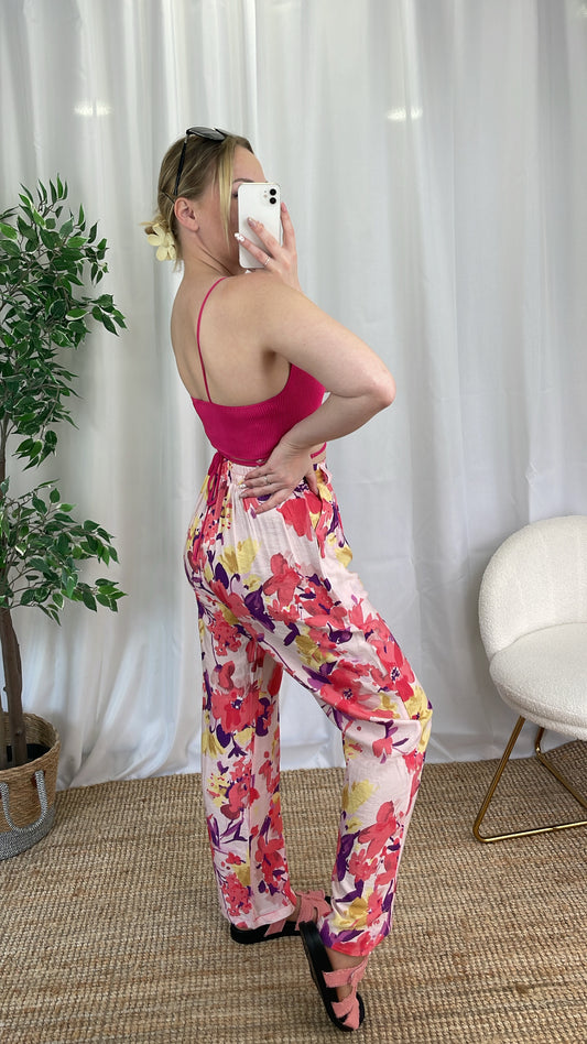 Pantalon fluide flowers DIA
