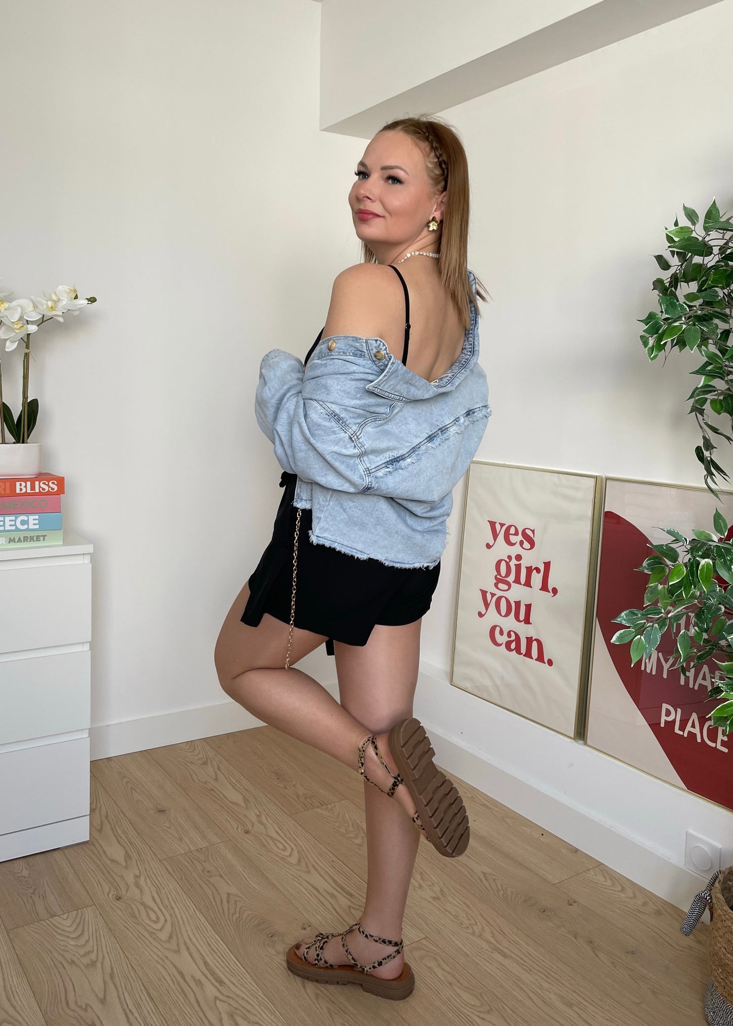 Jupe-short noire GABRIELA