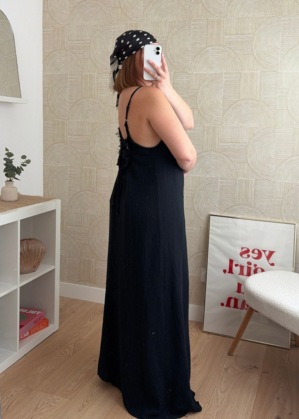 Robe longue noire - NAOMIE