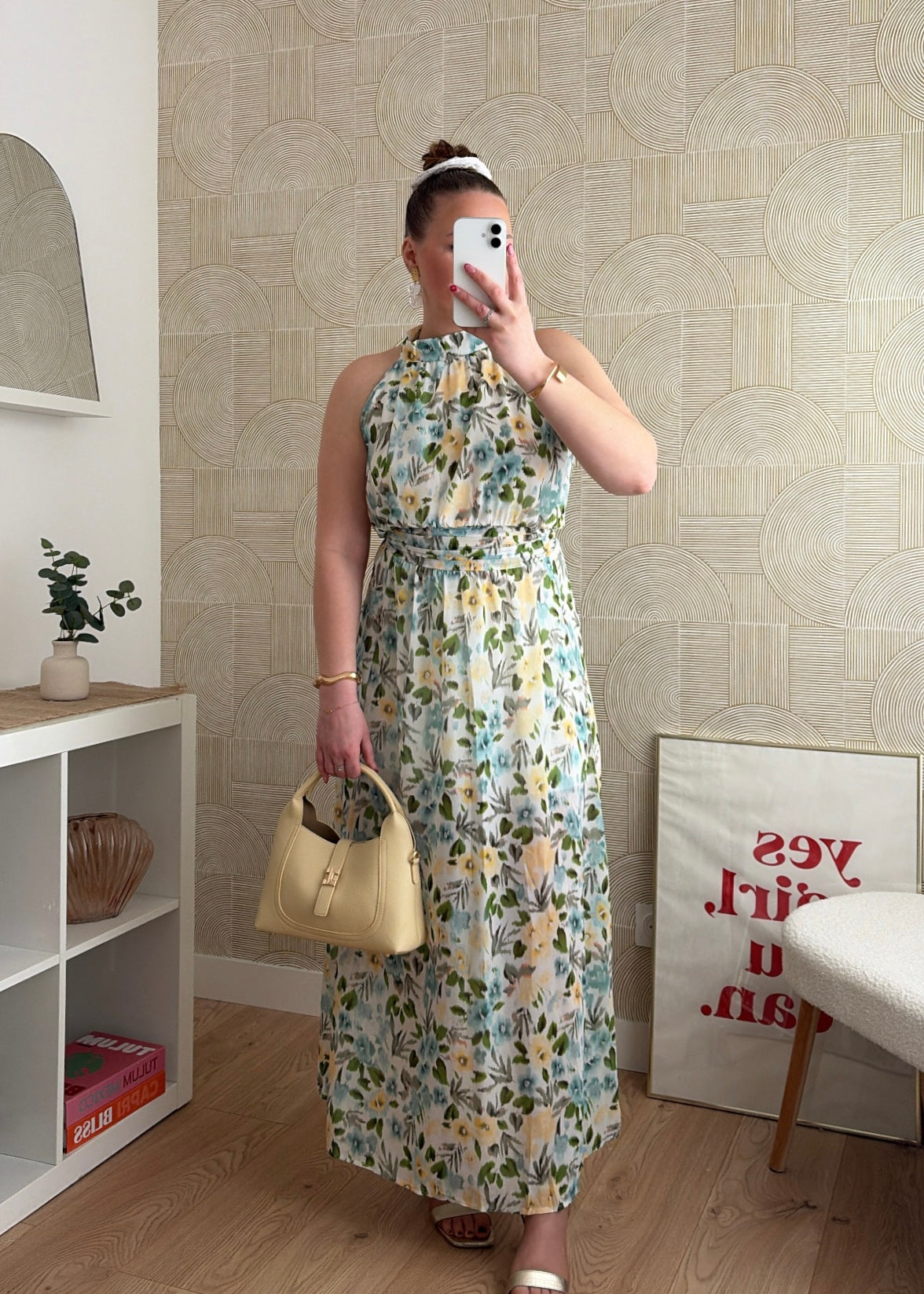 Robe longue jaune - INAYA
