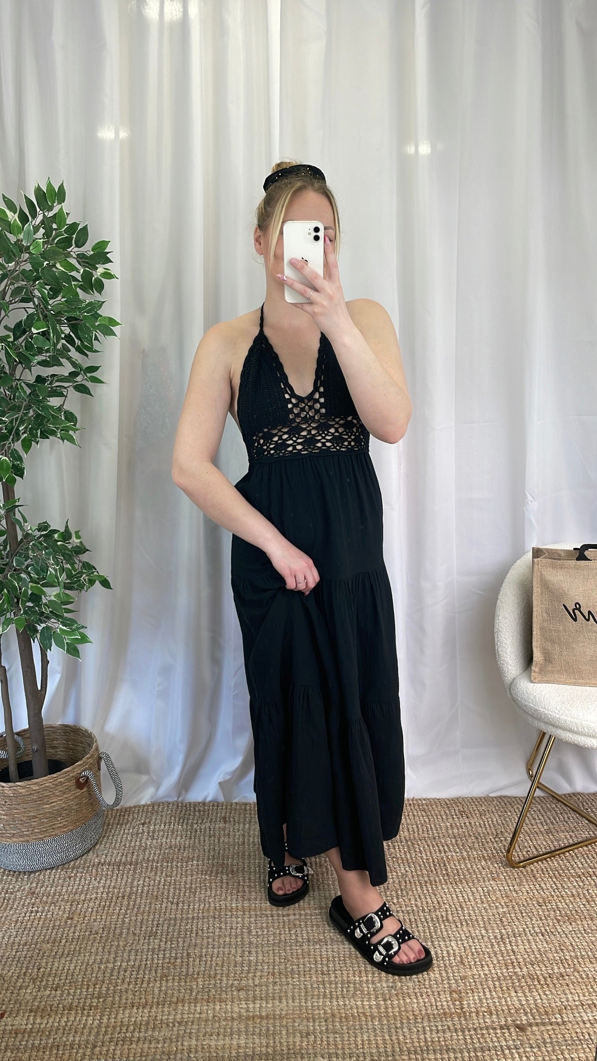 Robe dentelle SONAIA - Noire