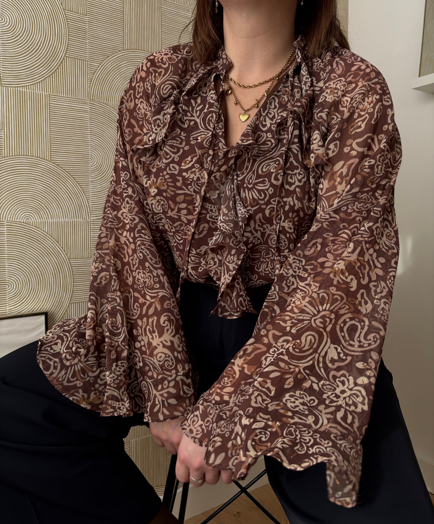 Blouse - COFFEE LATTE