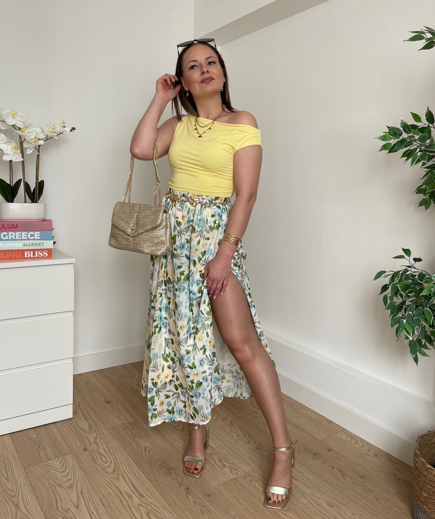 Top asymétrique jaune LOA