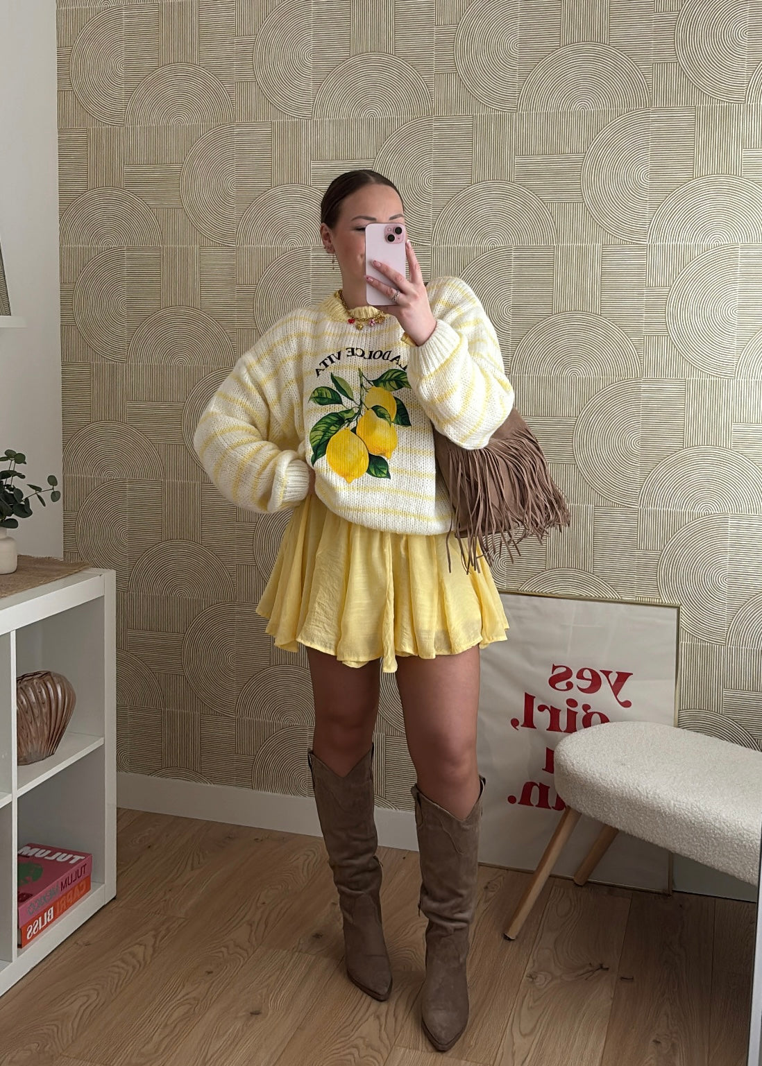 Pull marinière jaune - LEMON