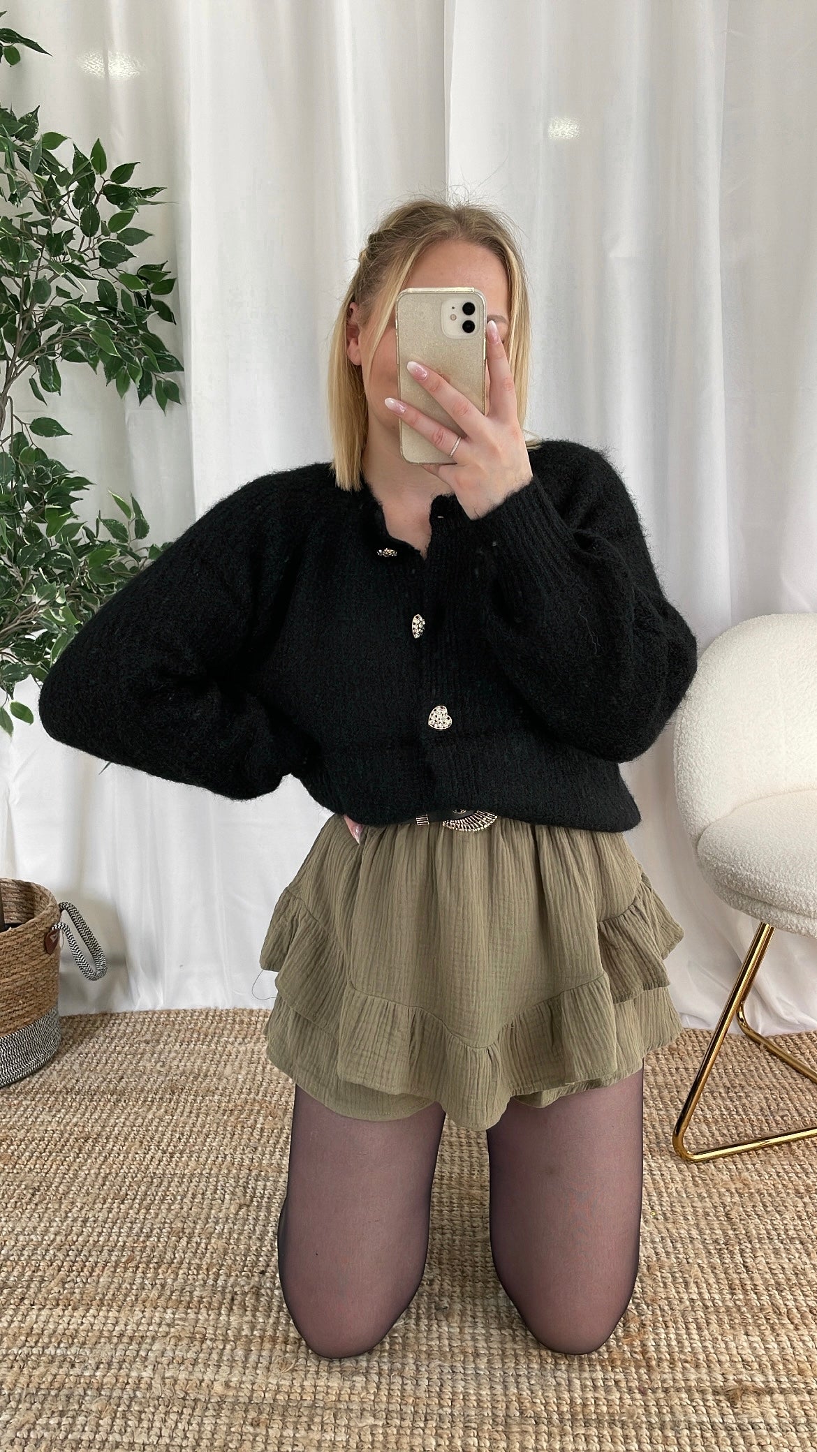 Gilet avec boutons COEURS