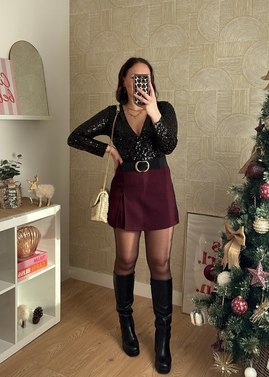 Body noir "LE SEDUCTEUR"