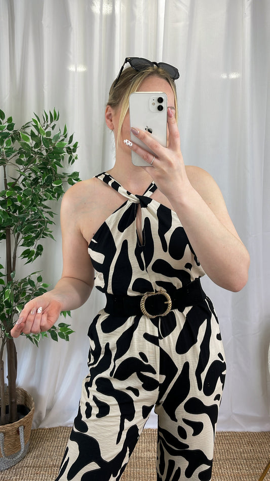 Combinaison imprimée TERRA - Noire