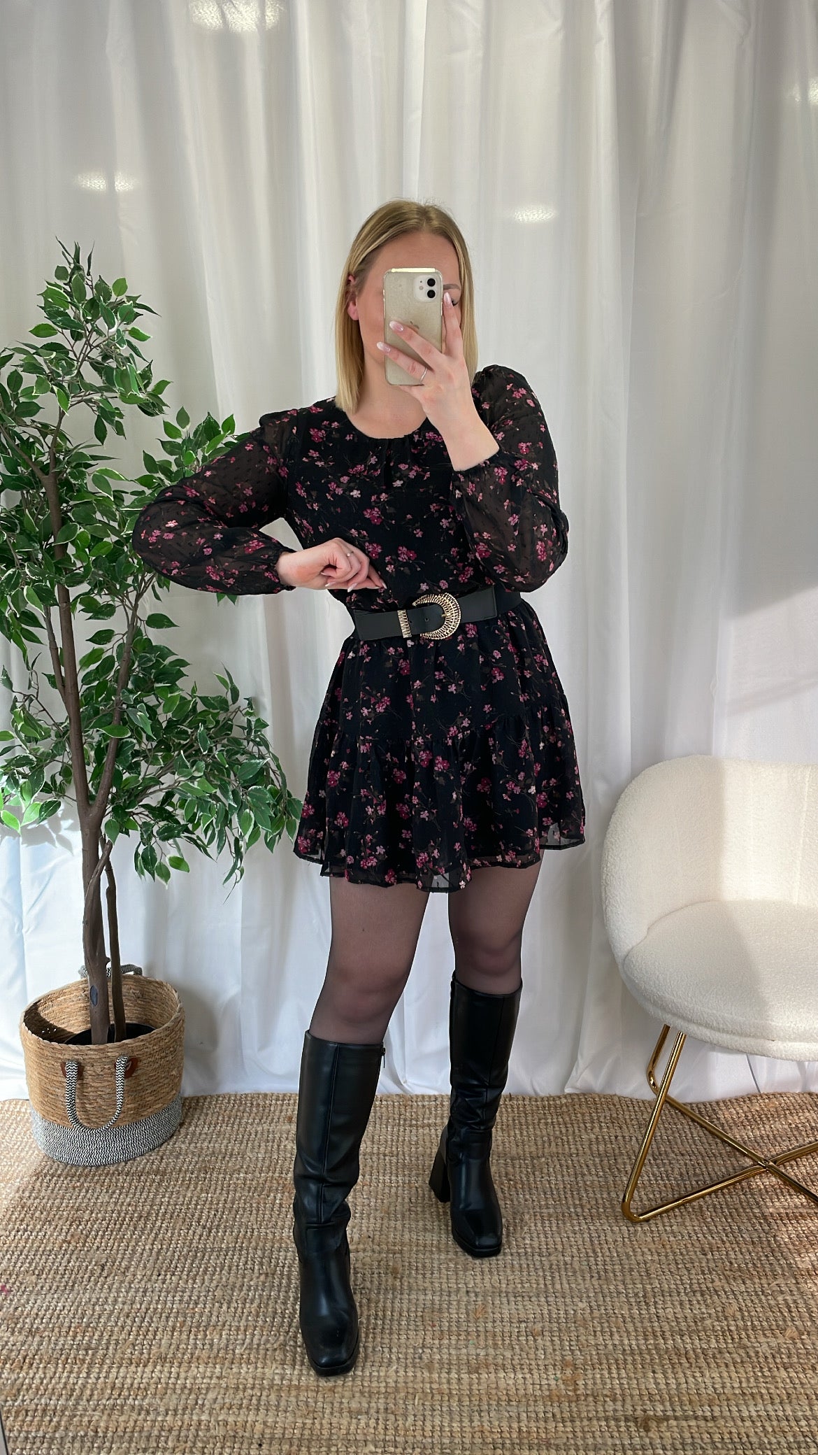 Robe à petites fleurs LEANA