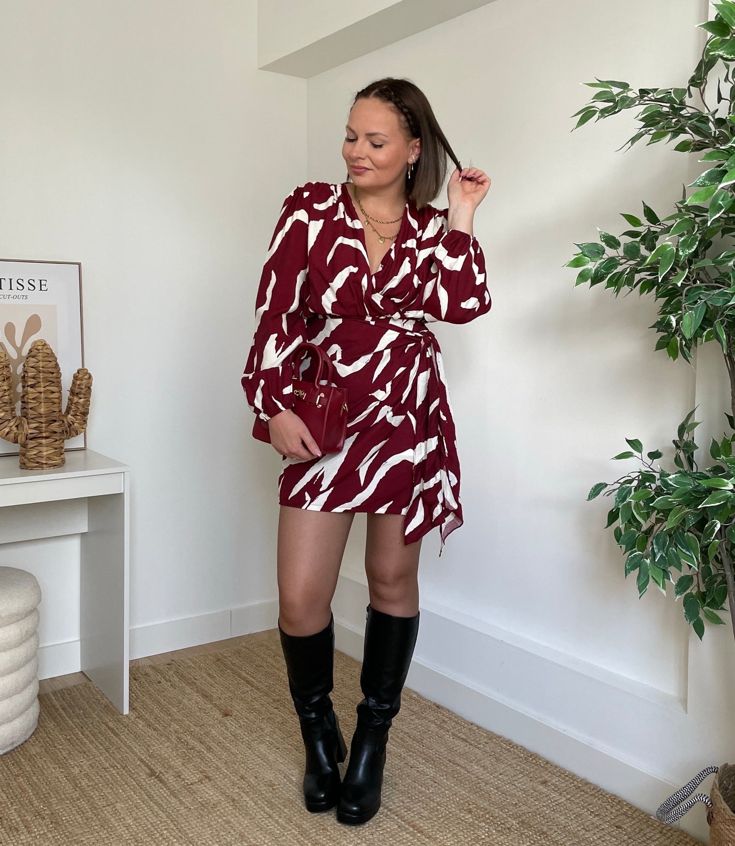 Robe bordeaux - ZEBRA