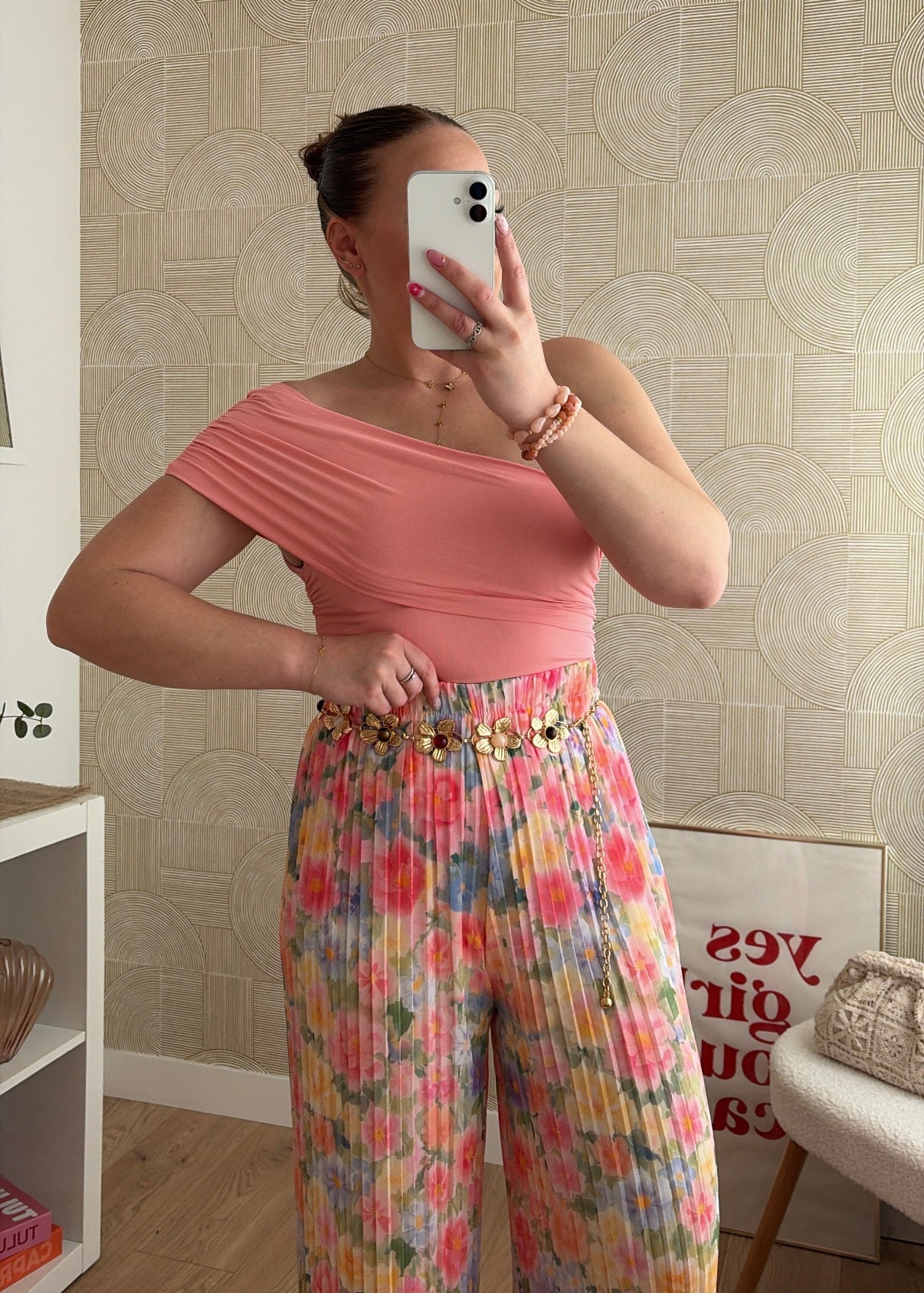 Top asymetrique rose - BELLA