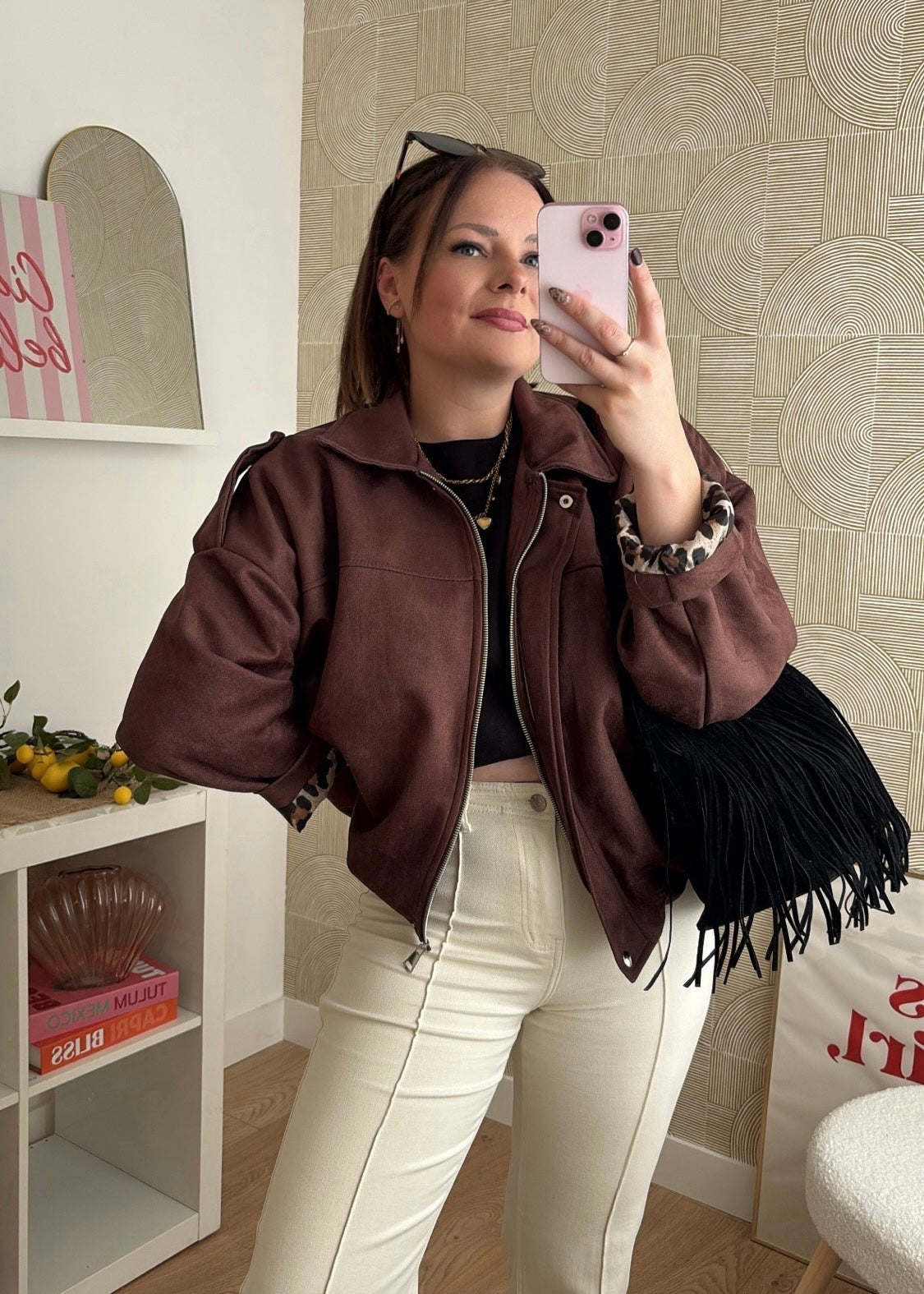 Veste chocolat - AMBER