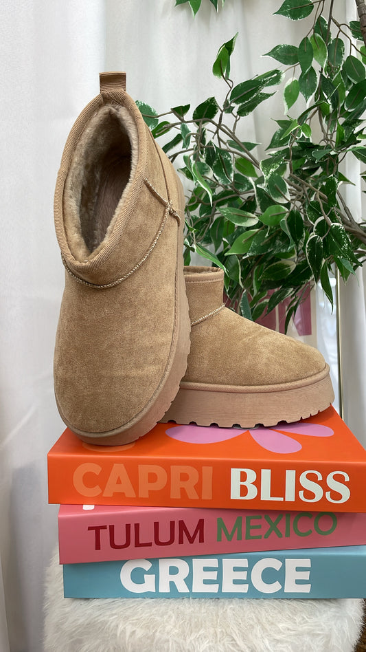 Boots fourrées beige MINI