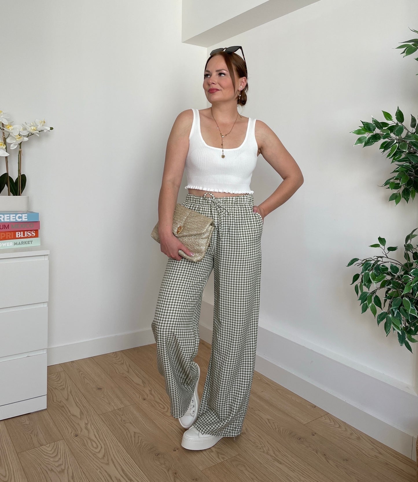 Pantalon kaki VICHY