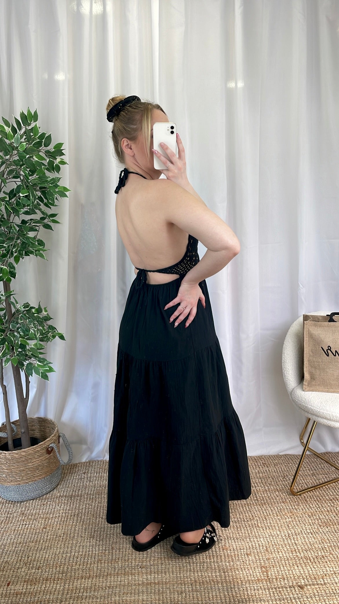 Robe dentelle SONAIA - Noire