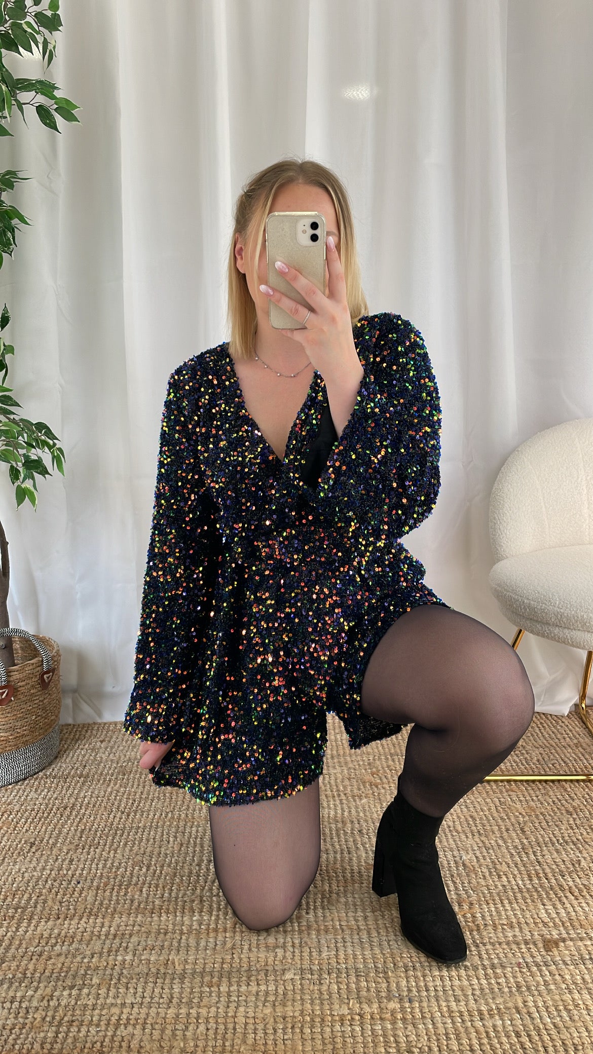 Combi-short multi couleur à sequins DIANA