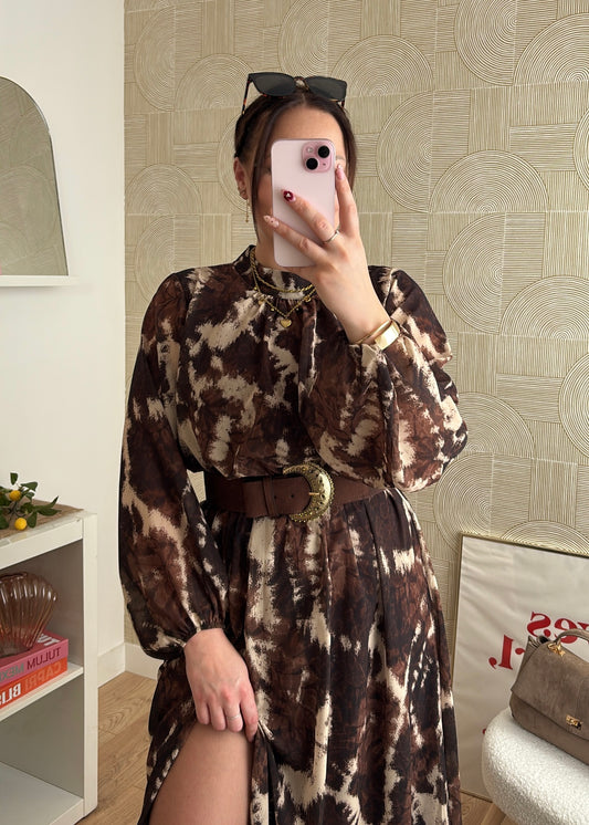 Robe longue choco - TIE & DYE