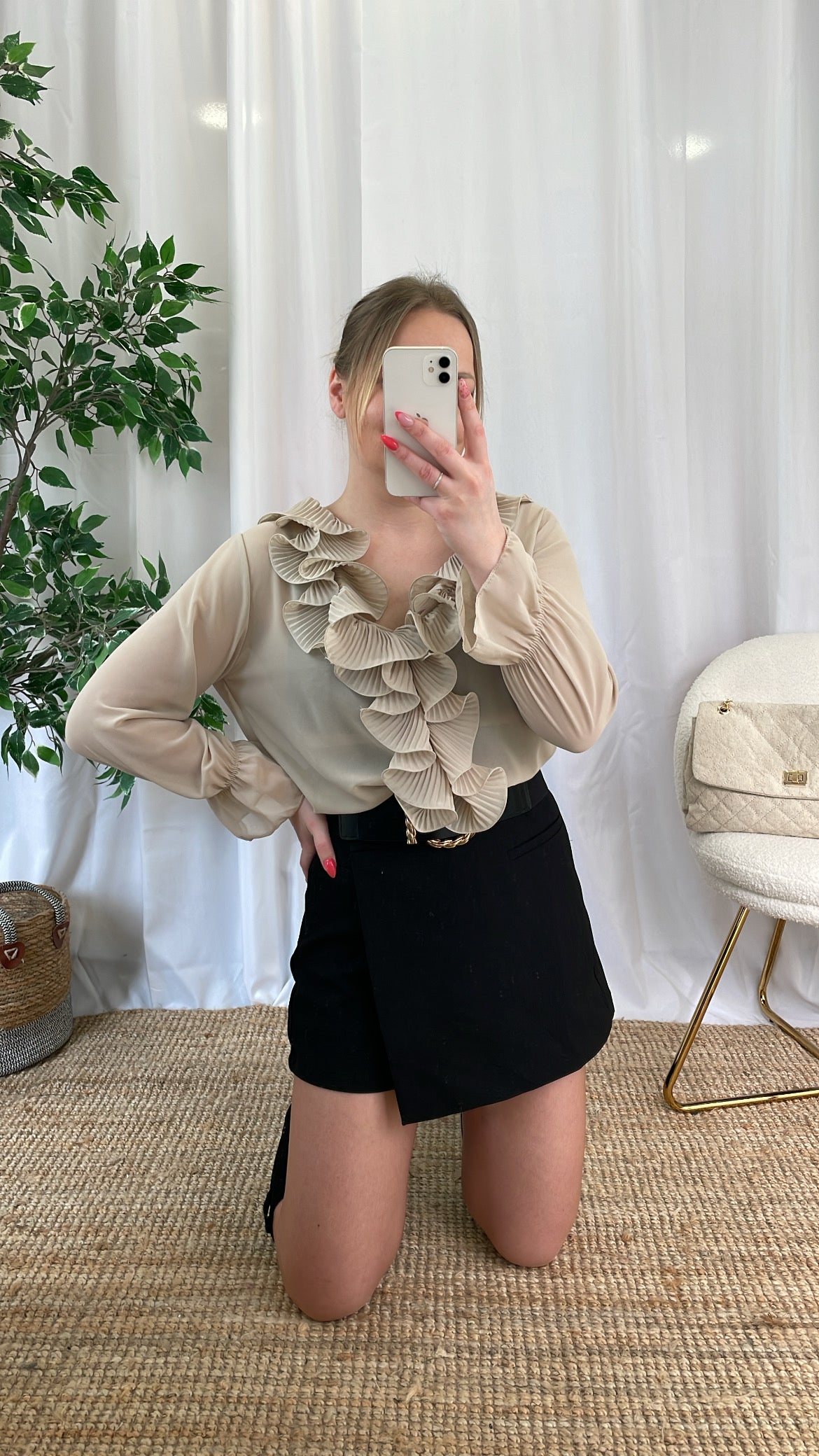 Chemisier beige FALONE