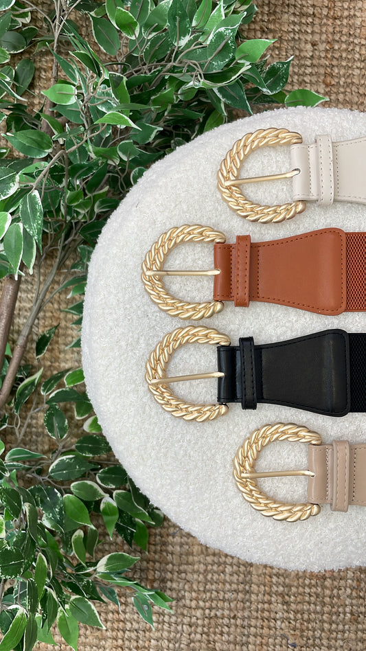 Ceintures à boucle doré NEHUDA