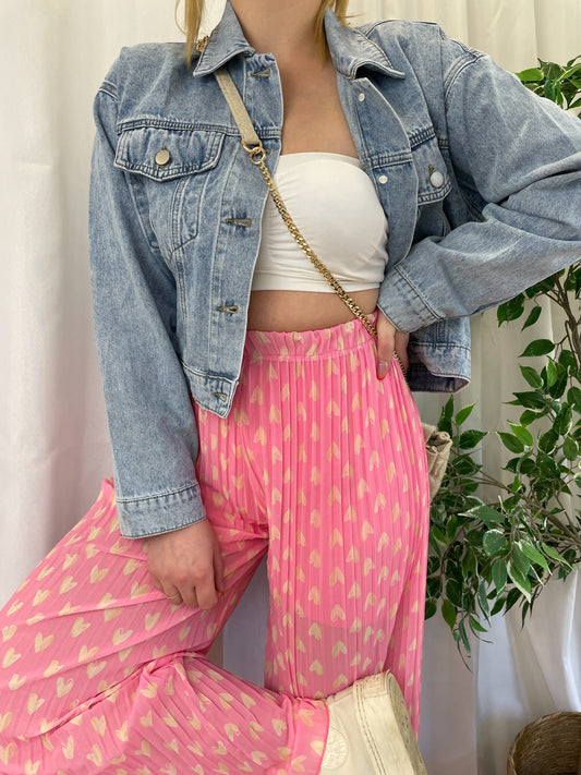 Pantalon plissé LOVELY - Rose