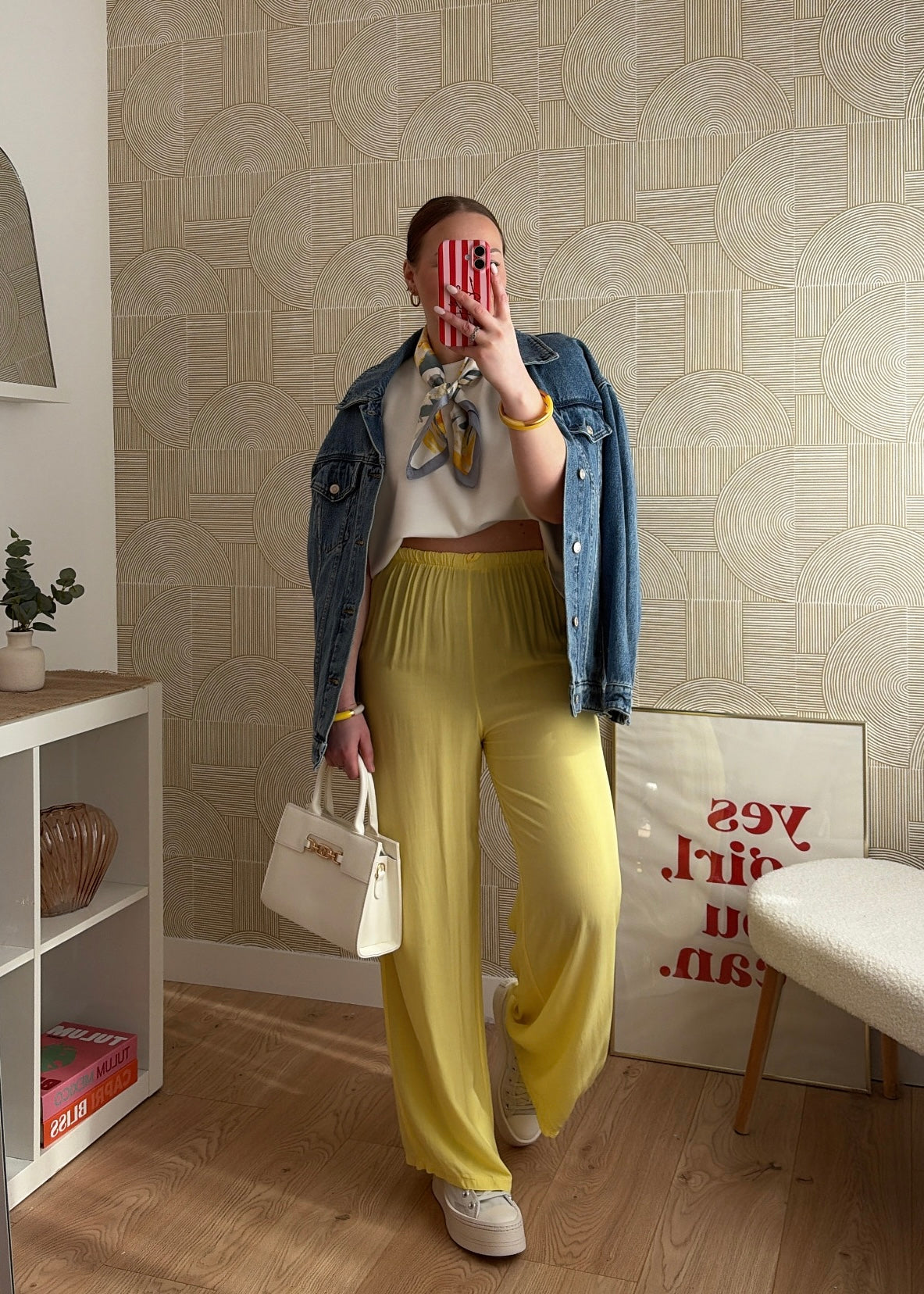 Pantalon fluide jaune - CLAIRE