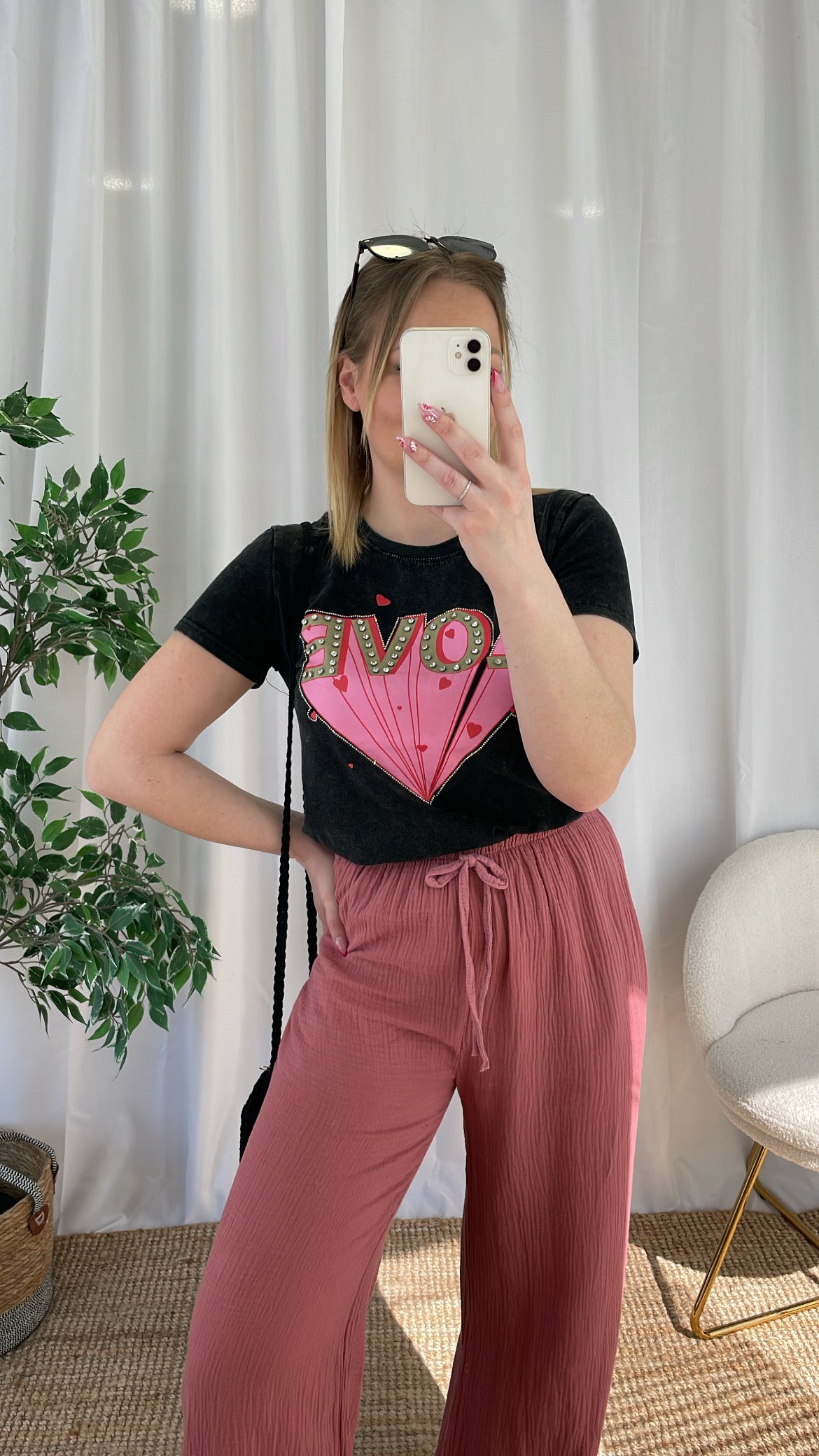 Tee-shirt gris ORIA