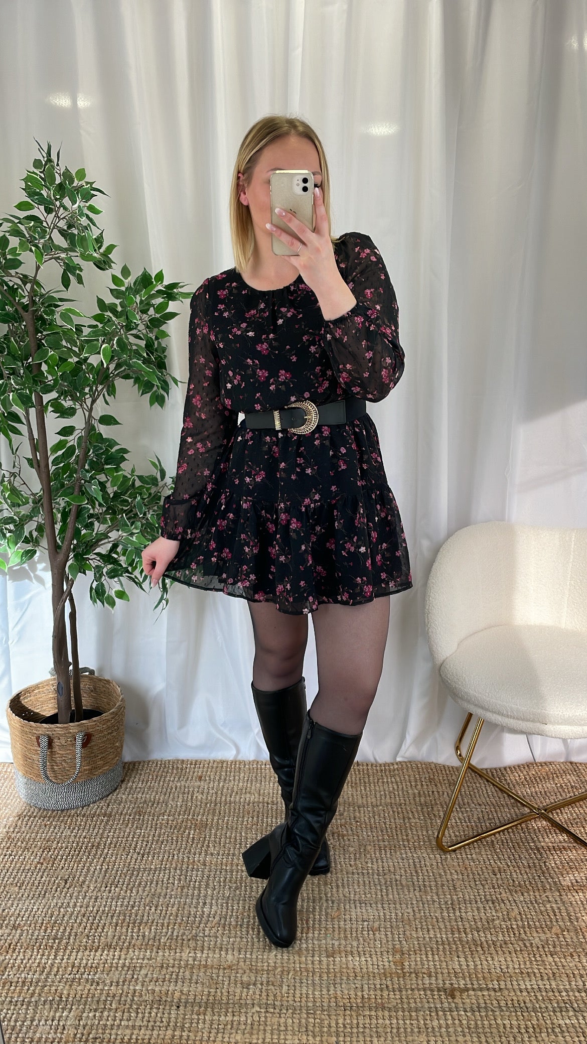 Robe à petites fleurs LEANA