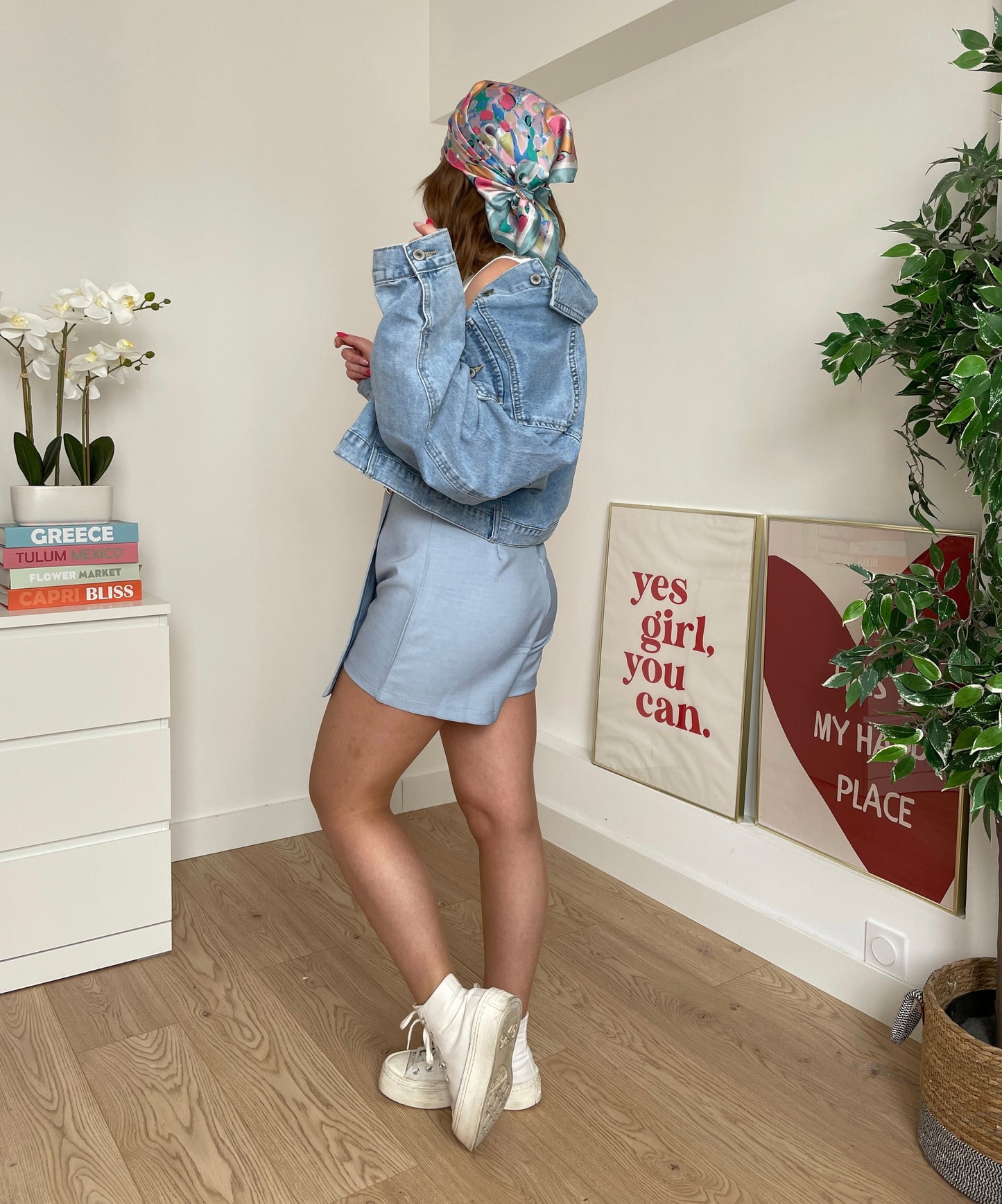 Combishort bleu CASSANDRA