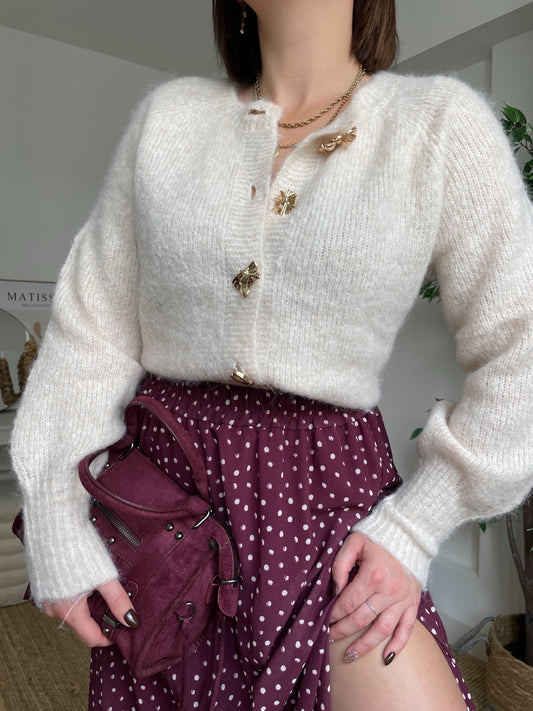 PRÉCOMMANDE / Jupe longue bordeaux - ROSERAY