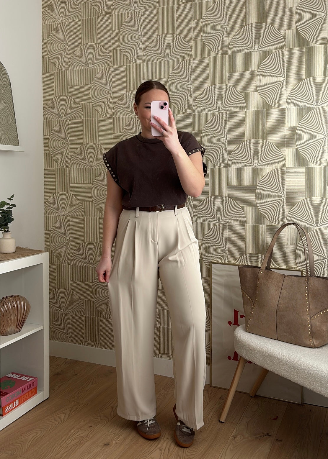 Pantalon écru - SANDRO