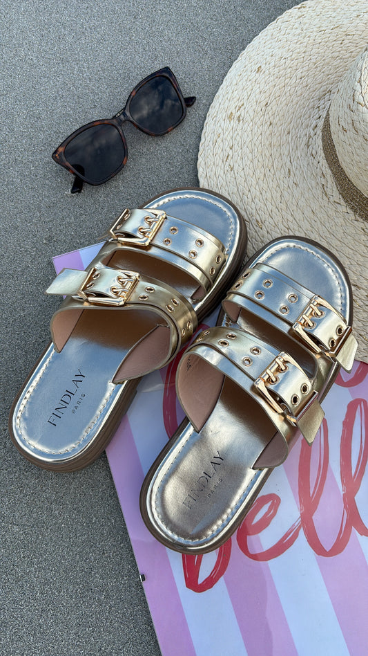 Sandales dorées MADELINE