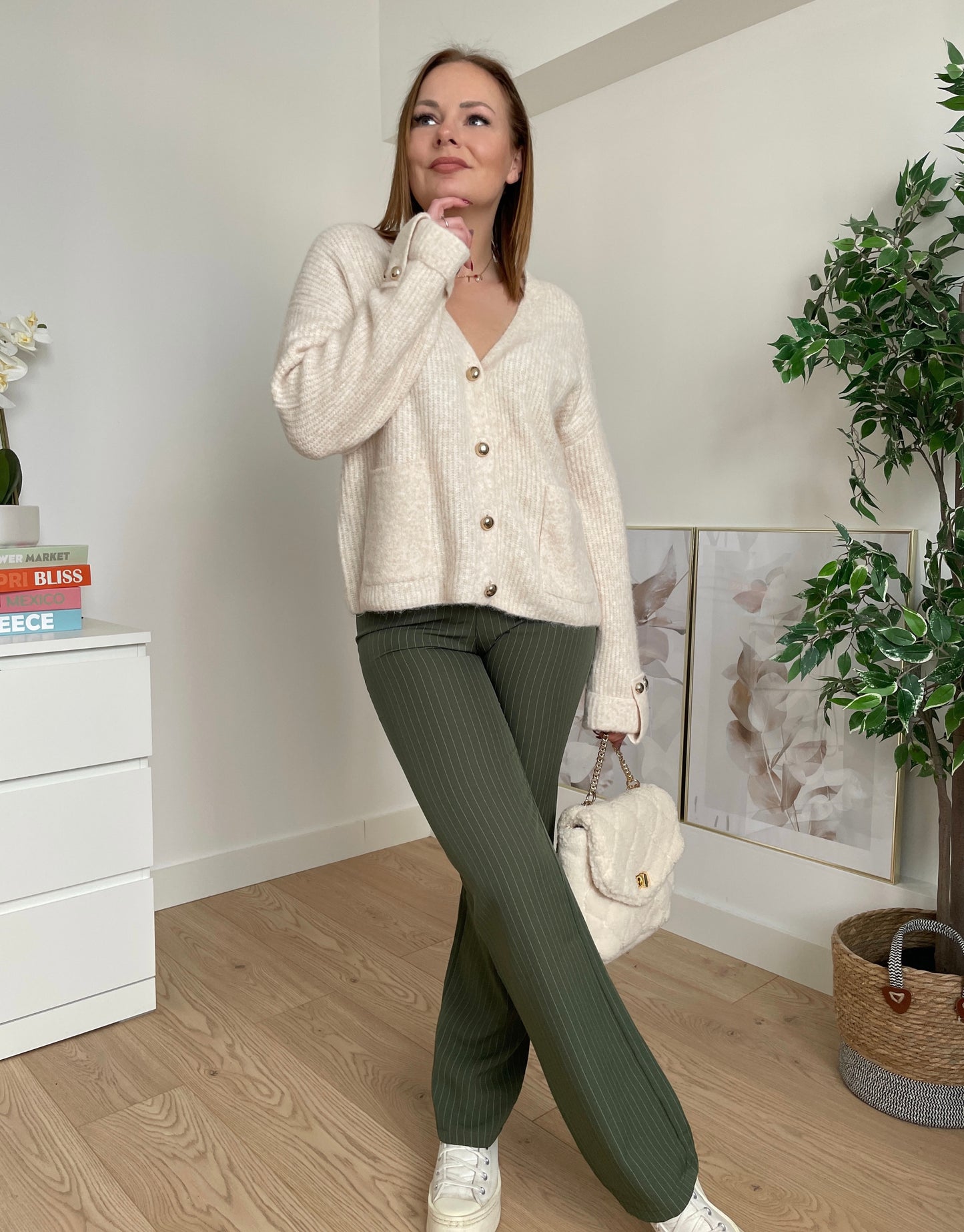 Cardigan beige MAEVA