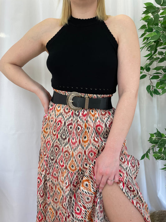 Jupe longue HASMINA - Orange