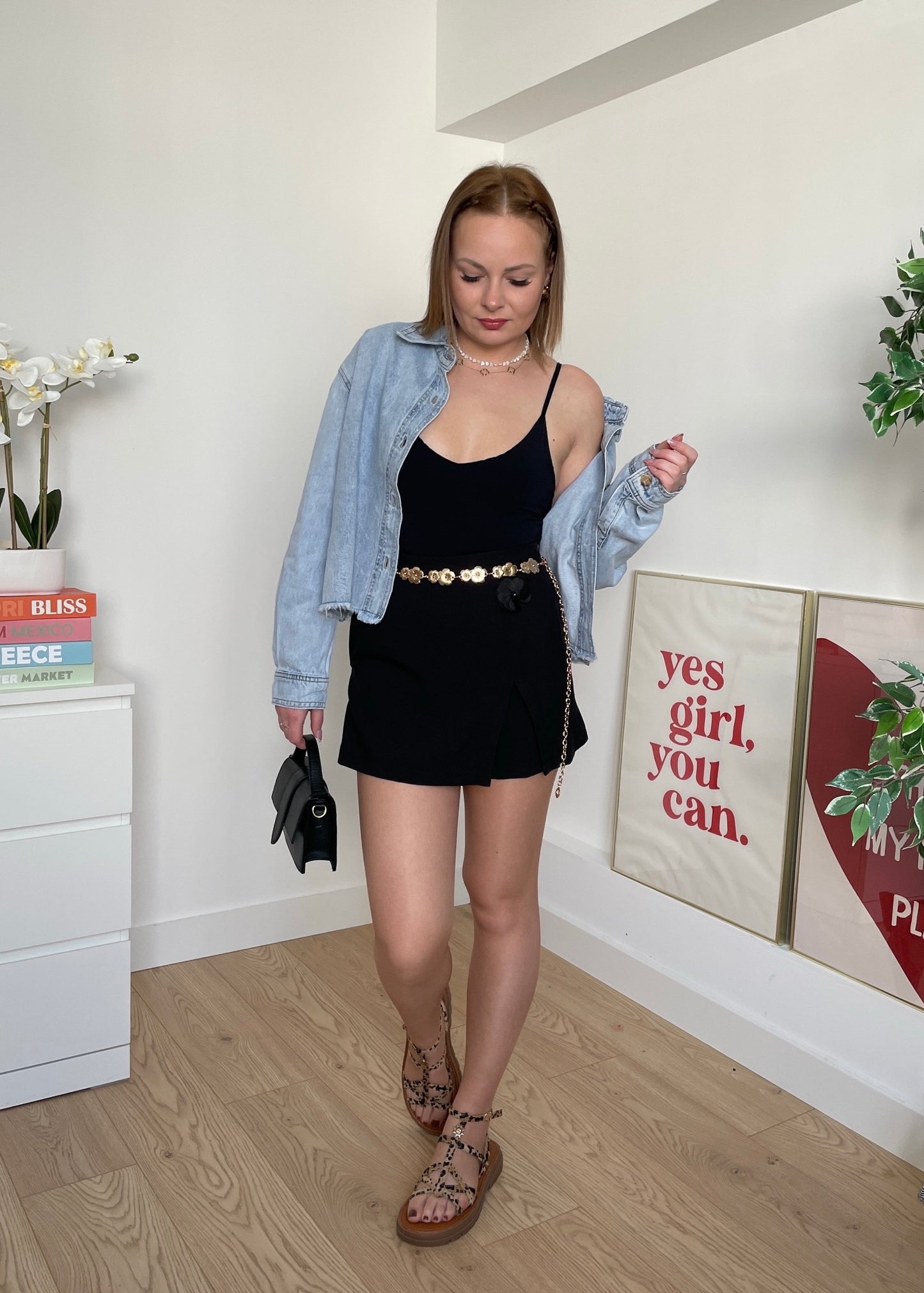 Jupe-short noire GABRIELA