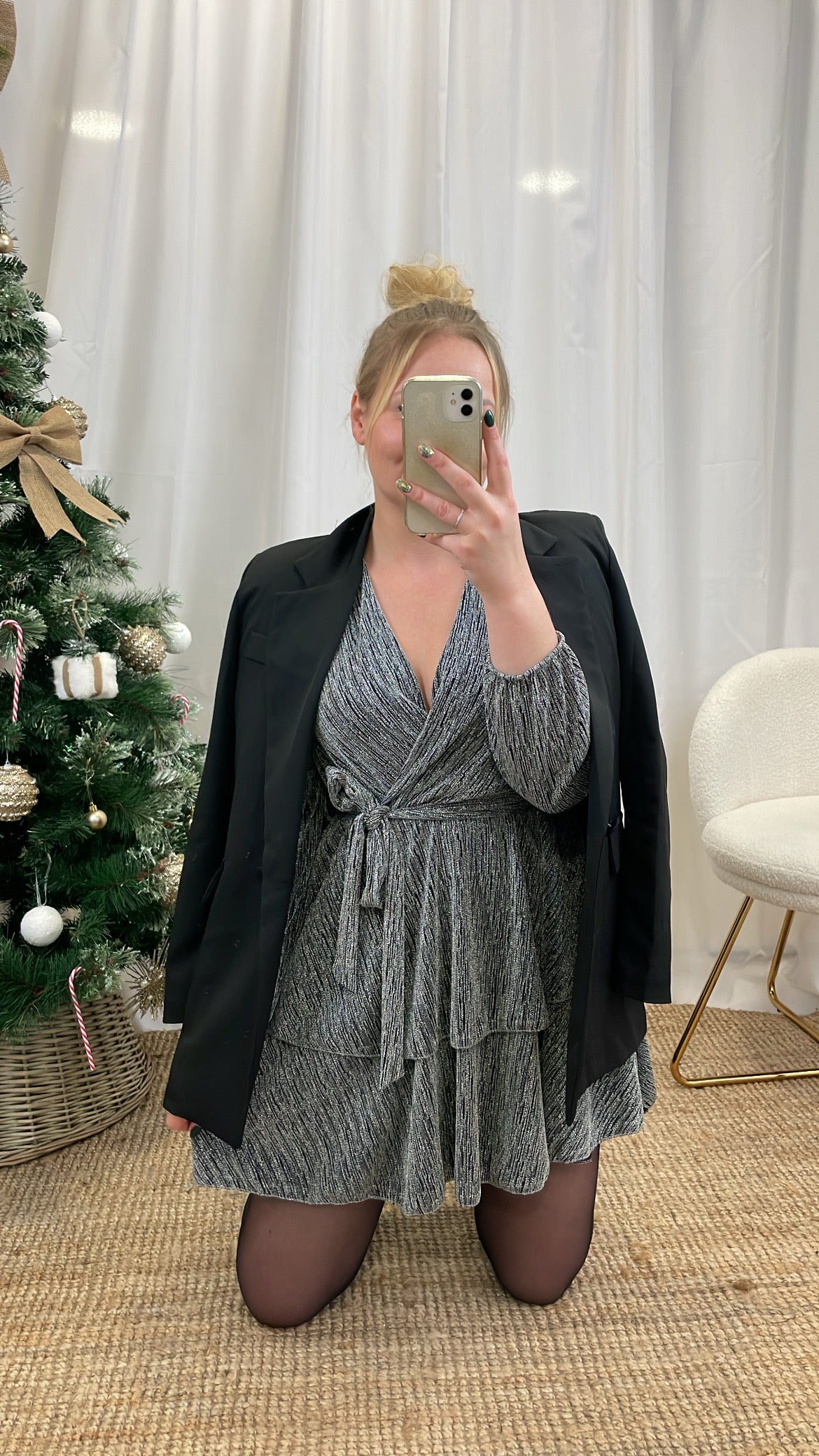 Robe argentée ABIGAIL