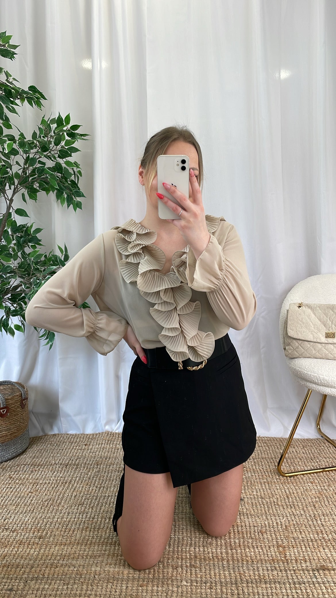 Chemisier beige FALONE
