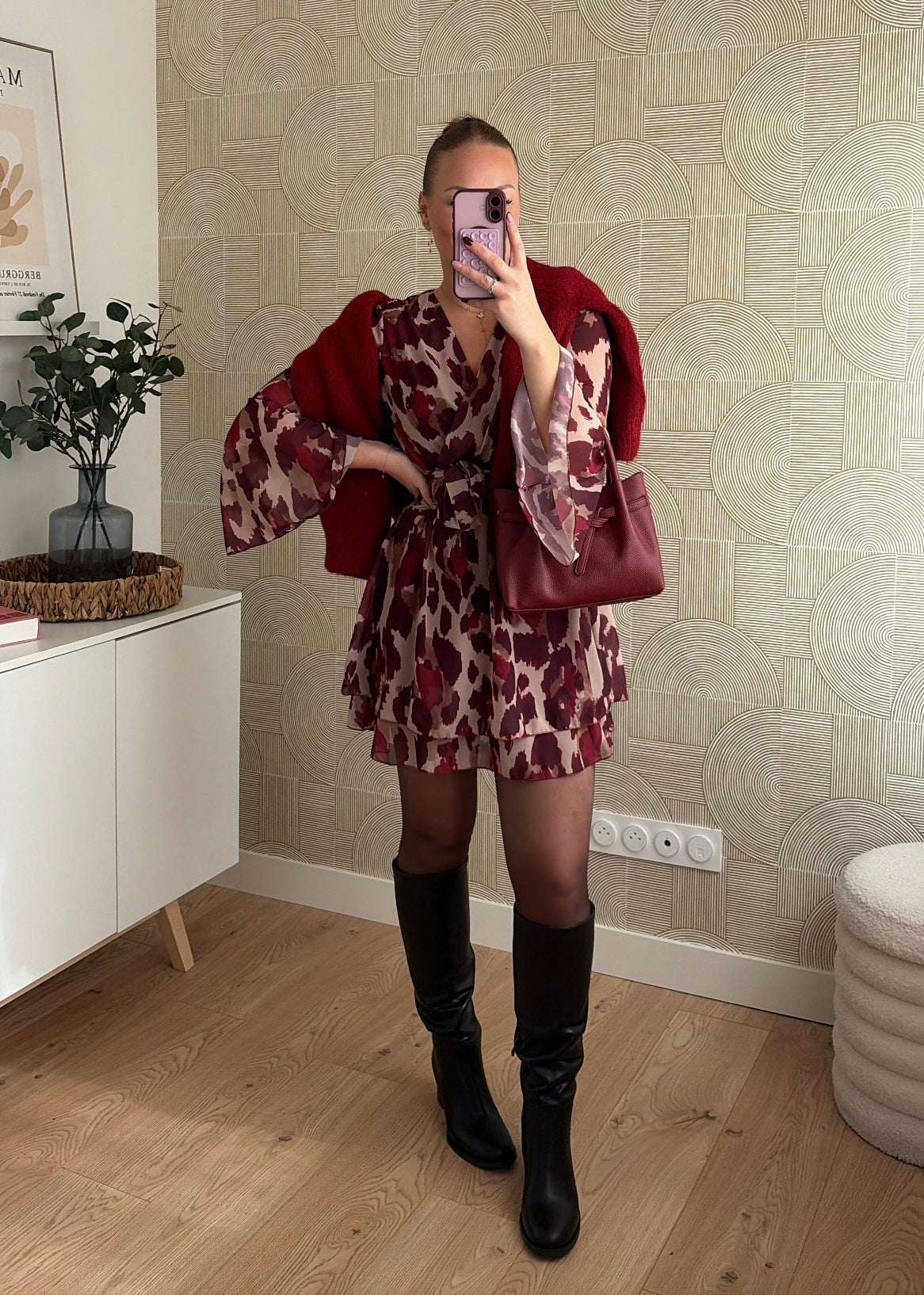 Robe bordeaux - LOUISA