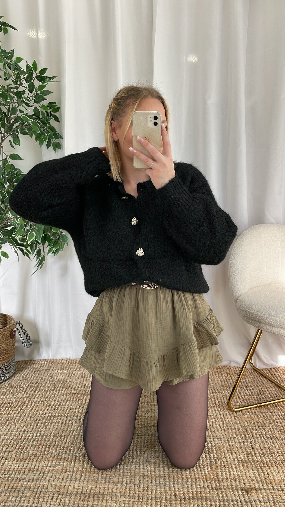 Gilet avec boutons COEURS