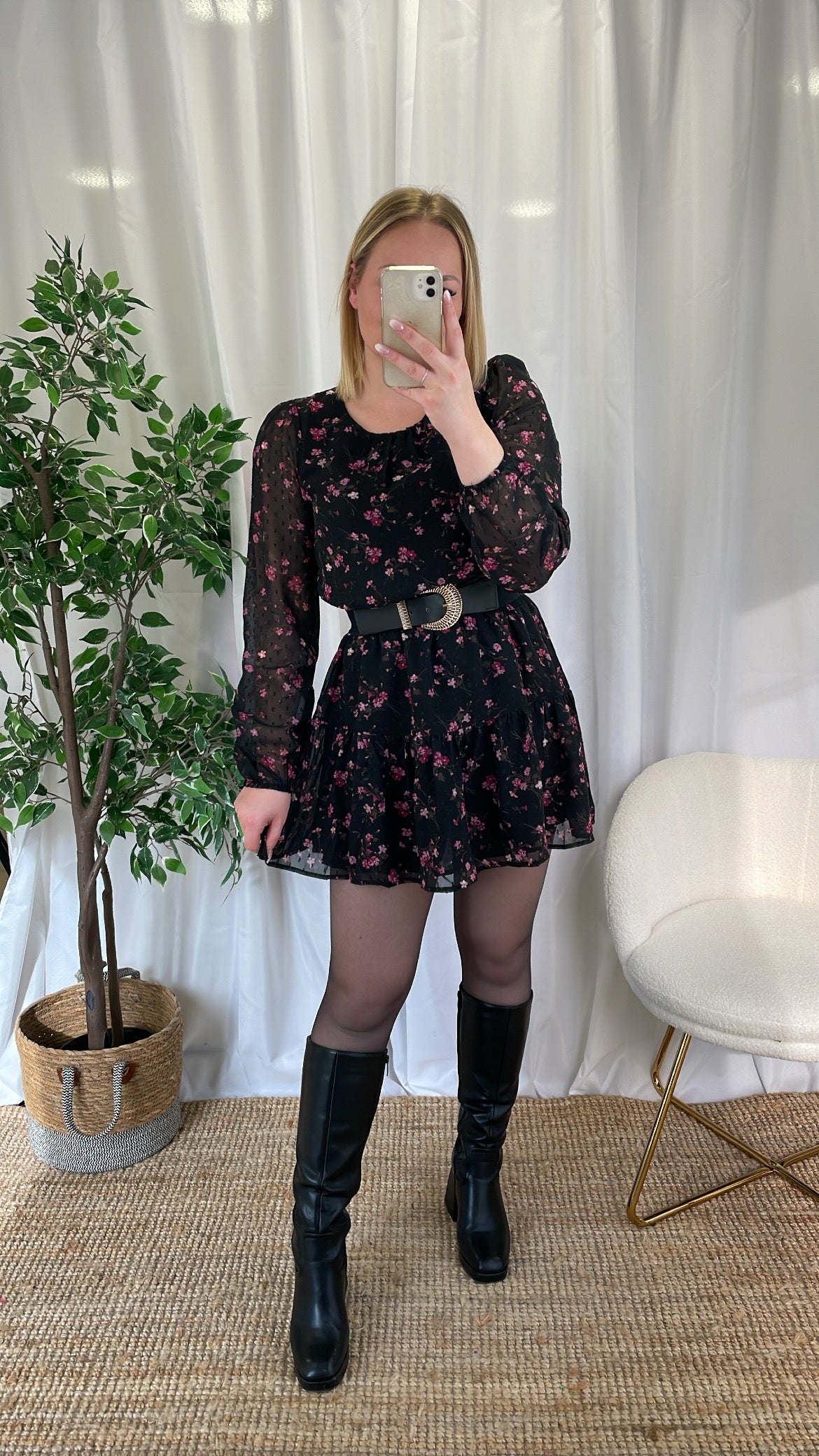Robe à petites fleurs LEANA